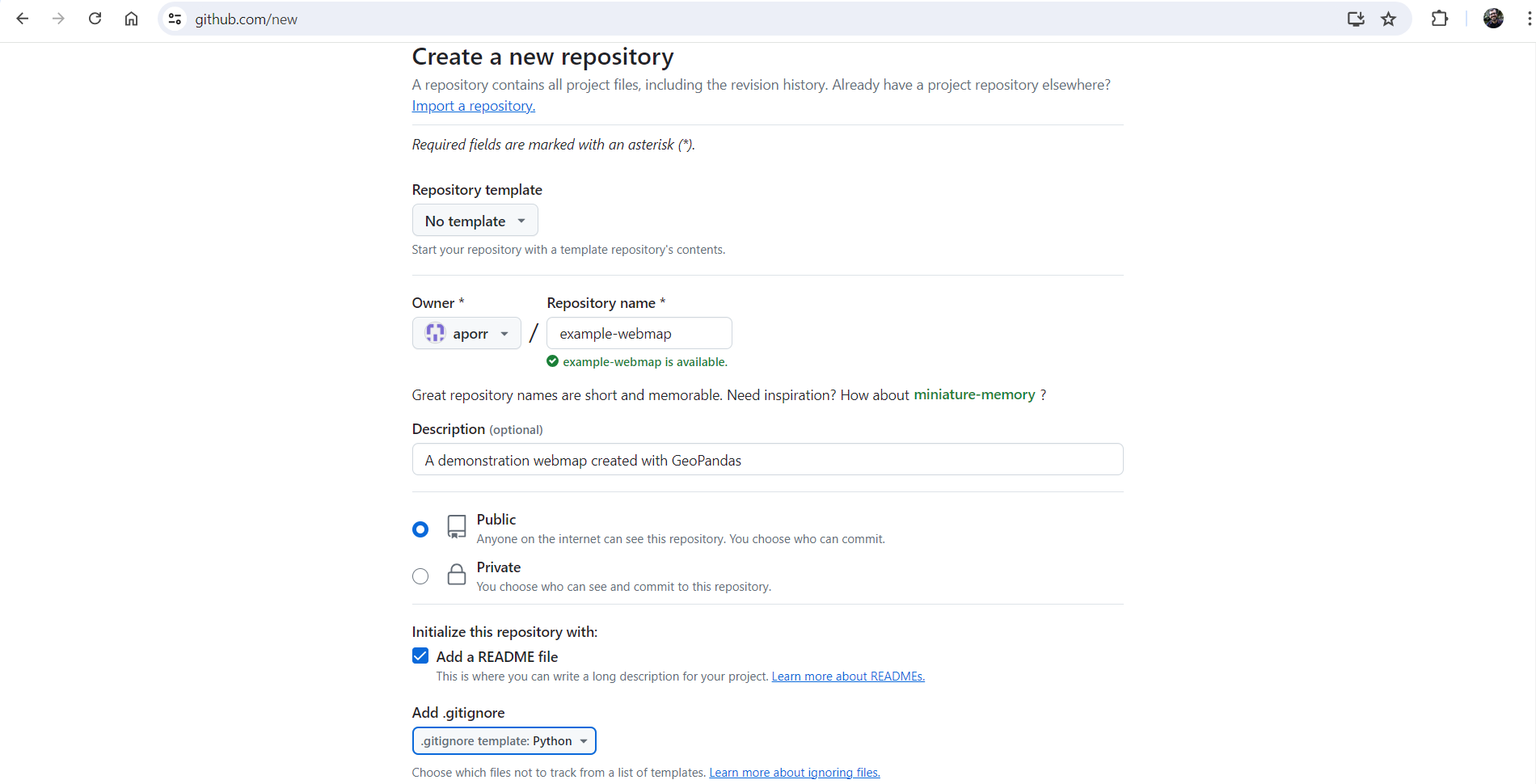 Create a git repository using GitHub Desktop